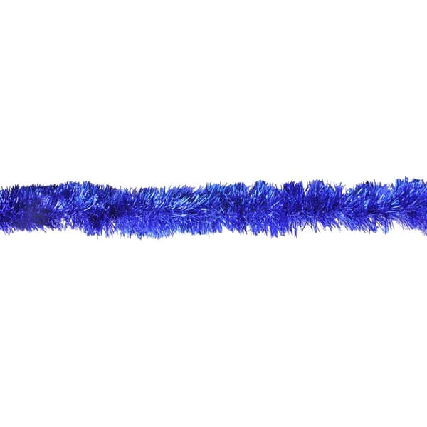 Northlight Seasonal Tinsel Lavish Blue Christmas Garland - image 