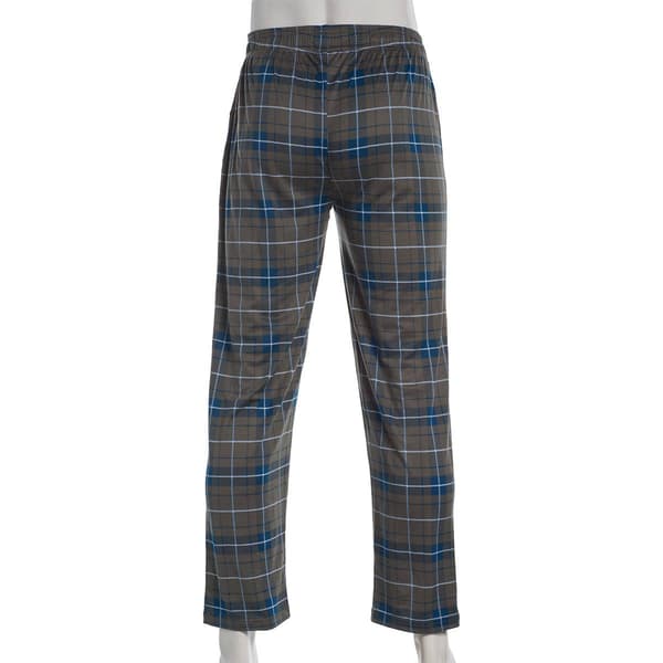 Mens Preswick & Moore® Plaid Drawstring Pajama Pants - Grey