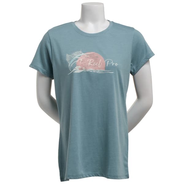 Womens Reel Pro Fishing Short Sleeve Reel Pro Graphic Tee