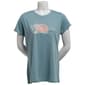 Womens Reel Pro Fishing Short Sleeve Reel Pro Graphic Tee - image 1