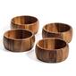 Kalmar Home Acacia Wood Straight Edge Salad Bowls - Set of 4 - image 1
