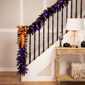 Northlight 9ft LED  Pre-Lit Black Crystal Pine  Halloween Garland - image 2