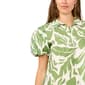 Womens MSK Short Puff Sleeve Abstract Cotton Shirtdress - image 5