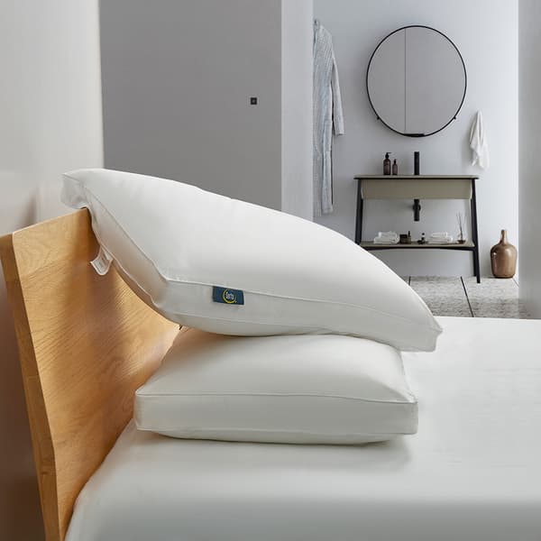 Serta&#174; 233 TC Goose Feather Down Fiber Side Sleeper Pillows