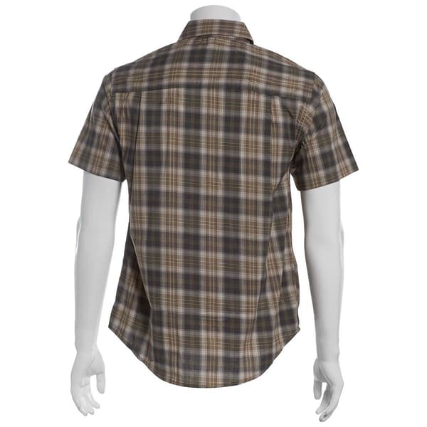 Mens Architect® Plaid Weekender Button Down Shirt - Dark Shadow
