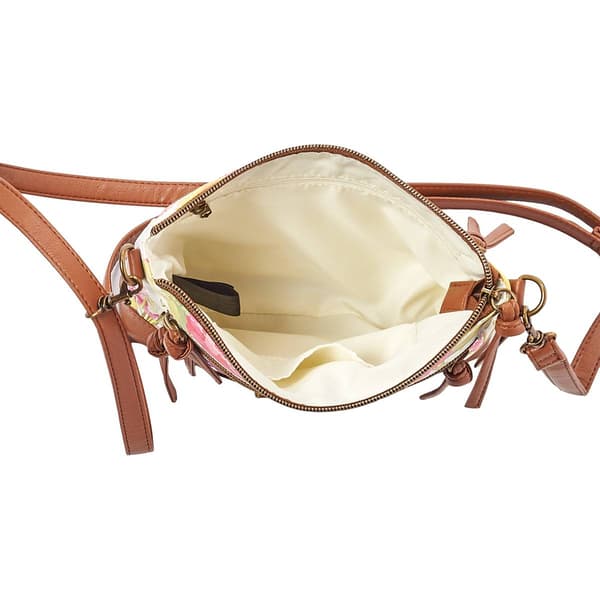 Stone Mountain Primo Floral E/W 4 Bagger Crossbody - Bone/Tan