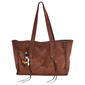 Sam & Hadley Ultrasuede Tote with Charm - image 1