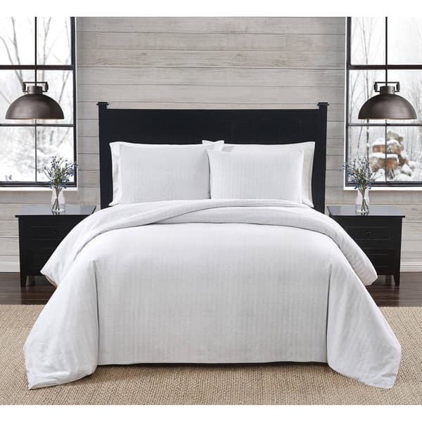 London Fog Herringbone Duvet Cover Set