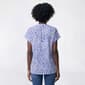 Petite Emily Daniels Crochet Trim Abstract Starburst Blouse - image 2
