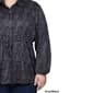 Womens NY Collection Empire Waist Button Front Cheetah Blouse - image 2