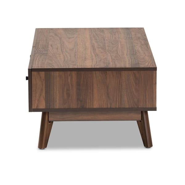 Baxton Studio Hartman Modern Walnut Brown Wood Coffee Table