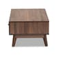 Baxton Studio Hartman Modern Walnut Brown Wood Coffee Table - image 4