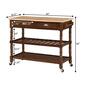 Convenience Concepts 3-Tier Butcher Block Kitchen Cart - image 3