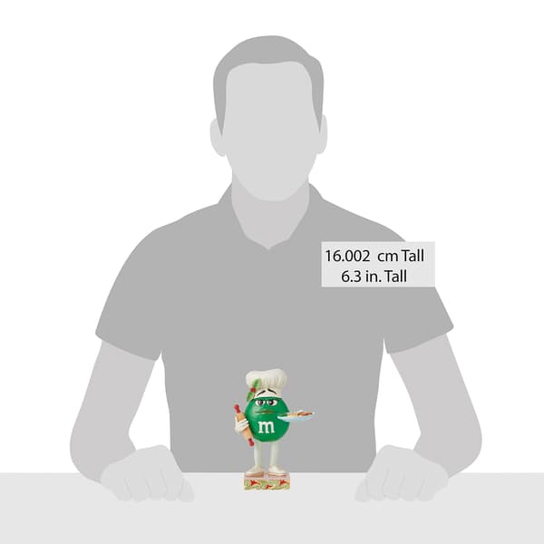 Jim Shore M&M''s Green Character w/ Cookies Figurine