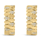 Haus of Brilliance 3/8ctw. Diamond Pave Pear Link J-Hoop Earrings - image 2