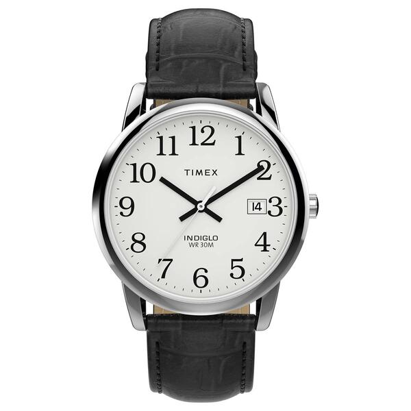 Mens Timex&#40;R&#41; Silver-Tone Easy Read White Dial Watch - TW2W95400JT - image 