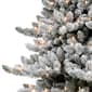 Puleo International 6.5ft. Pre-Lit Flocked Spruce Christmas Tree - image 4