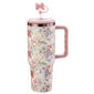 Agenda 40oz. Botanical Travel Cup  - Pink - image 1