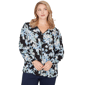 Plus Size Emaline Seabreeze Essence Long Sleeve Button Front Blo - image 1