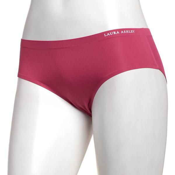 Womens Laura Ashley(R) Ribbed Laser Hipster Panties-LS8444AX - image 