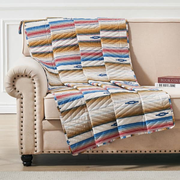 Greenland Home Fashions(tm) Painted Desert Reversible Quilted Throw - image 