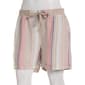 Womens da-sh Linen Shorts with Roll Cuff - Peach/Multi - image 2