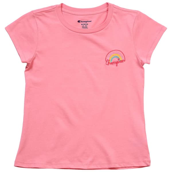 Girls (7-16) Champion(R) Rainbow Pocket Graphic Tee - image 