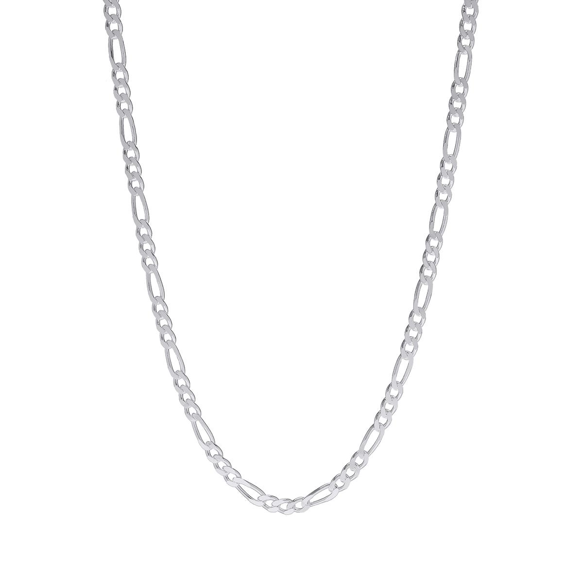 Sterling Silver Pave Fiagro 24in. Chain Necklace