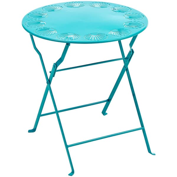 16in. Folding Table - Turquoise - image 