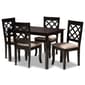 Baxton Studio Verner 5pc. Wood Dining Set - image 5