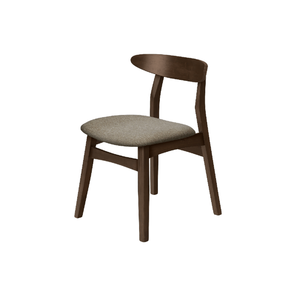 Monarch Specialties Mid Century Dark Walnut Dining Chair-Set Of 2