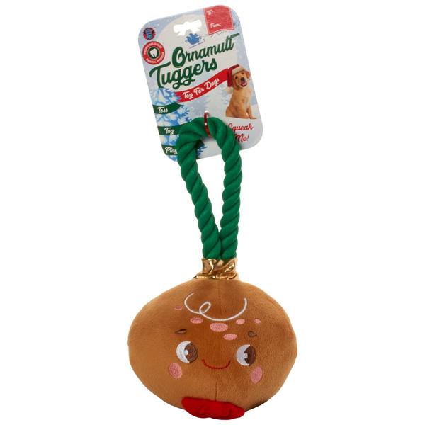 Bow Wow Pets Holiday Gingerbread Man Ornament Tugger - image 