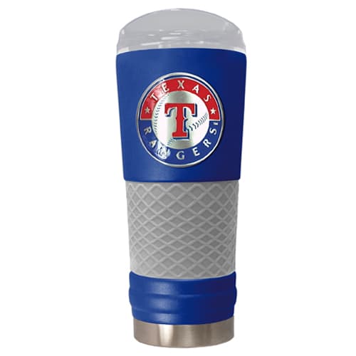 MLB Texas Rangers DRAFT Blue/Grey Stainless Steel Tumbler