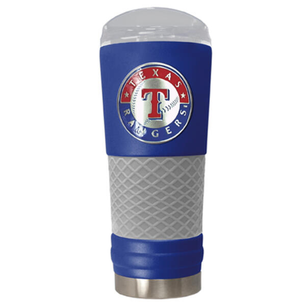 MLB Texas Rangers DRAFT Blue/Grey Stainless Steel Tumbler - image 