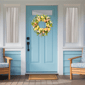 Northlight 26in. Daisy Peony & Roses Floral Spring Wreath - image 3