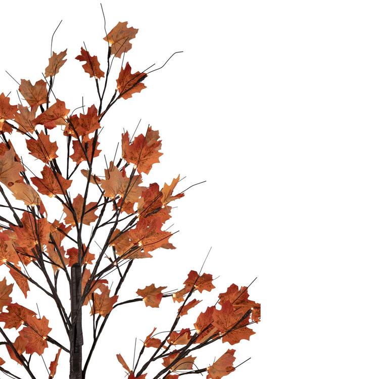 Northlight Seasonal 6ft. LED  Autumn Harvest Maple Leaf Tree