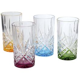 Godinger Dublin Rainbow Highball Glasses - Set of 4
