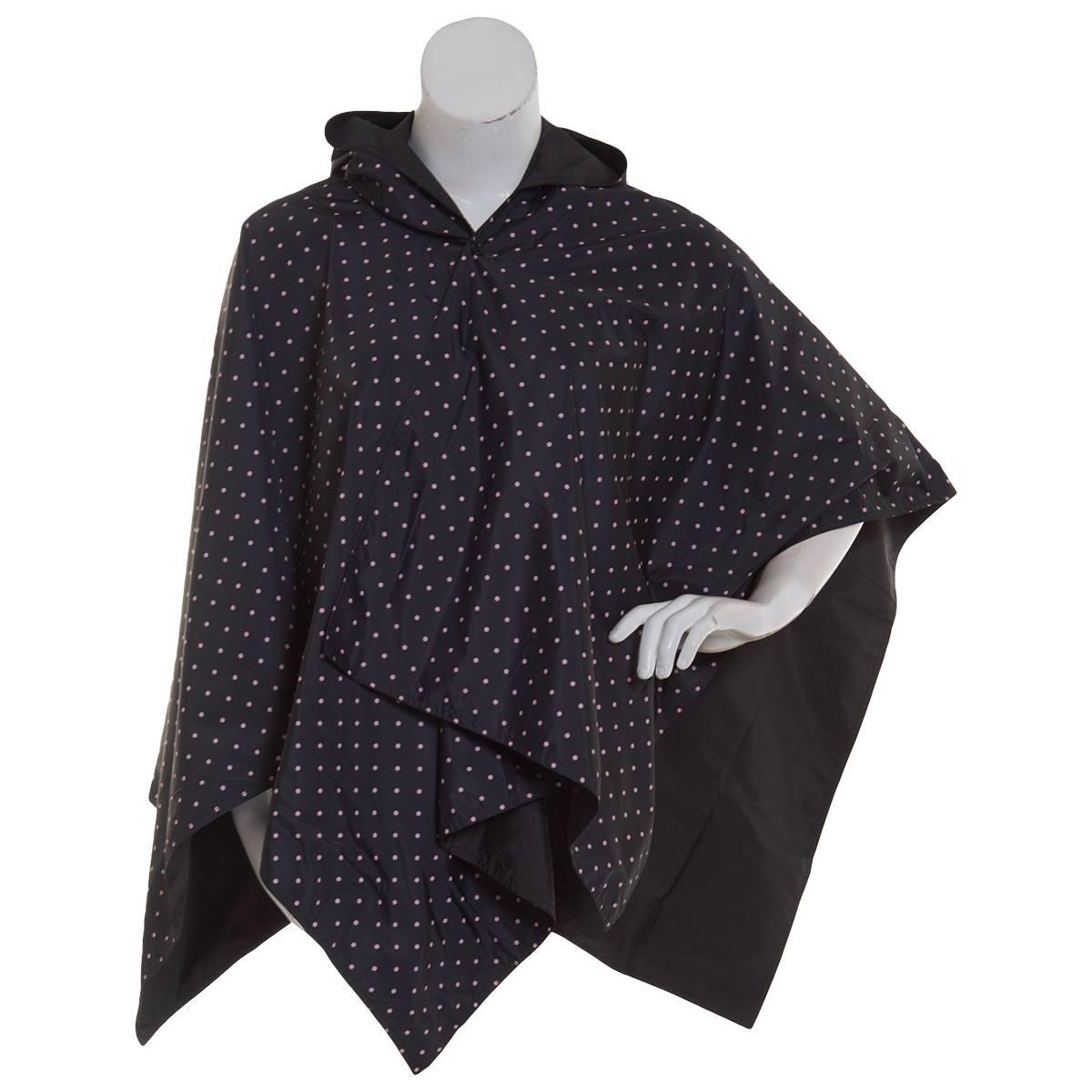 Womens Capelli New York Polka Dot Reversible Poncho