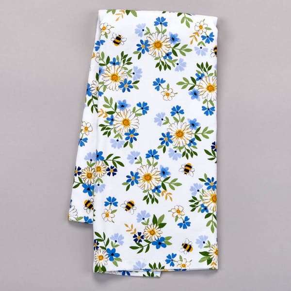 Kay Dee Blue Bee Daisy Toss Kitchen Towel - image 