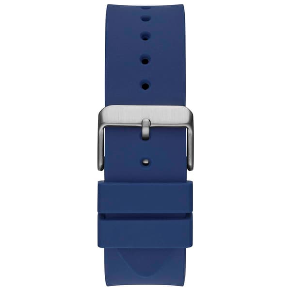 Mens Guess Blue Silicone Strap Watch - GW0203G7