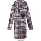 Womens Capelli New York Plaid Mid-Length Trench Coat - image 2