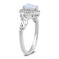 Gemstone Classics&#8482; Created Opal & Sapphire Heart Ring - image 2