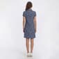 Womens MSK Short Sleeve Floral 1/2 Zip Neck Shift Dress - image 2