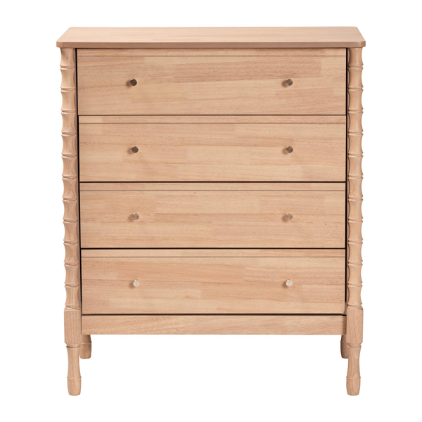 Baxton Studio Laurent Chest 4-Drawer Bedroom Organizer