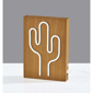 Simplee Adesso Wood Framed Neon Cactus Table/Wall Lamp - image 4