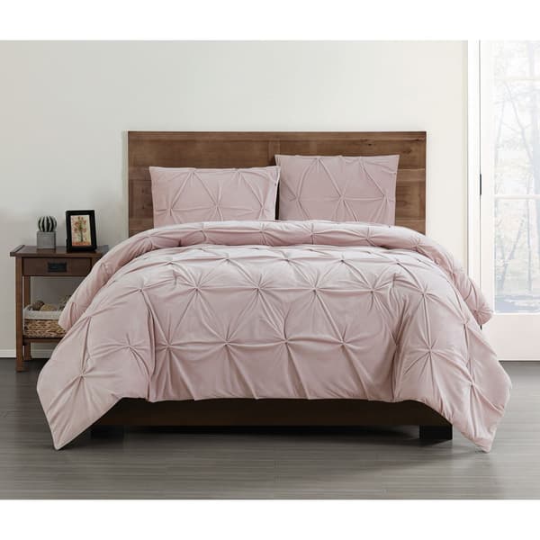 Truly Soft Everyday Pleated Velvet Comforter Set - image 
