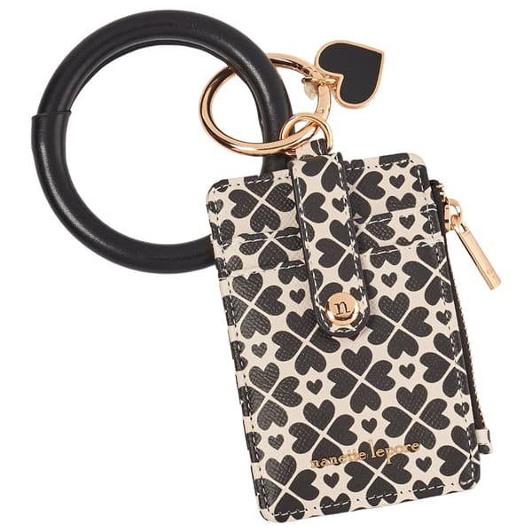 Womens Nanette Lepore Candi Bracelet Card Holder - Heart Geo - image 