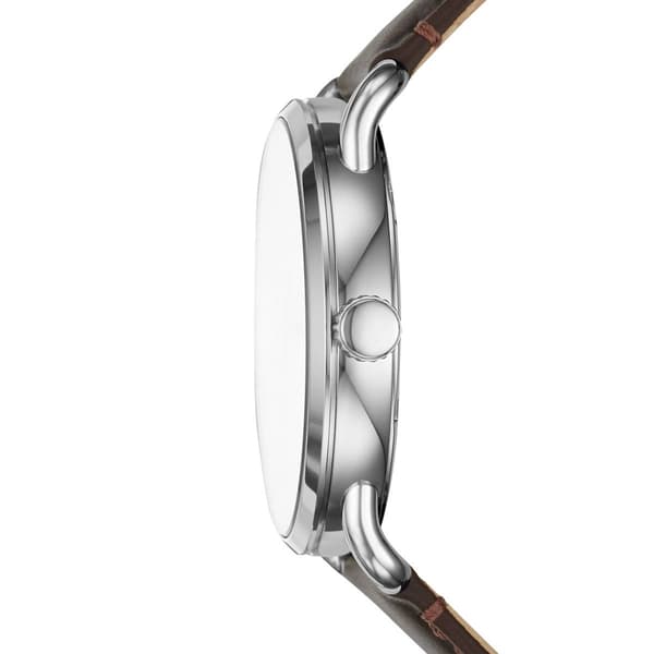 Mens Fossil Copeland Silver-Tone Sunray Dial  Watch - FS5663
