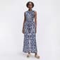 Womens Harlow & Rose Sleeveless Abstract Button Front Jumpsuit - image 1