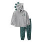 Toddler Boy Carter''s® 2pc. Dinosaur Fleece Hooded Top & Pant Sets - image 2